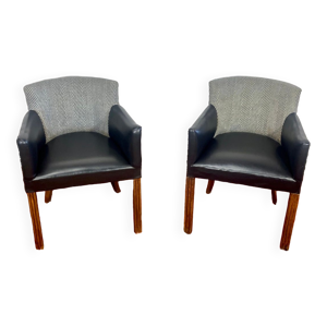 Fauteuils années 60 - blanc