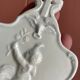 19th century porcelain angel holy water font
