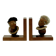 Danish Design Optimist and Pessimist Book Ends by Hans Bolling 1960s