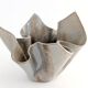 Vintage Willy Guhl style folded ceramic vase, 1960s
