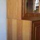 60's glass bookcase