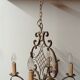 Bronze Cross Chandelier, 1940s