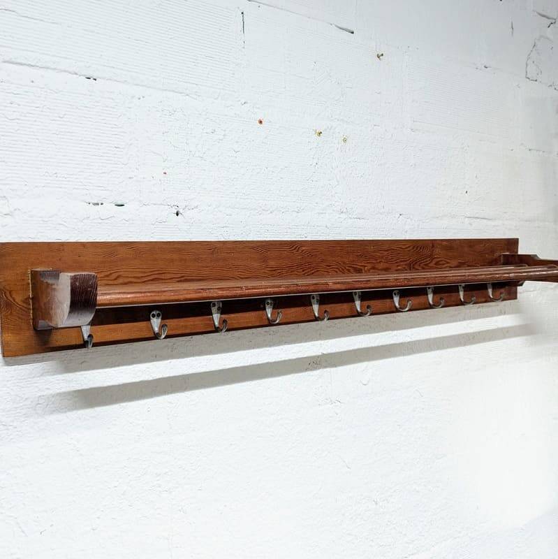 Coat rack with 10 hooks and hat rack