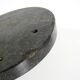Beautiful, large black granite valet tray featuring a brass peacock, circa