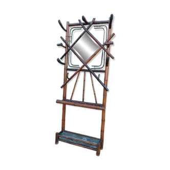 Porte manteau en bambou ancien vintage
