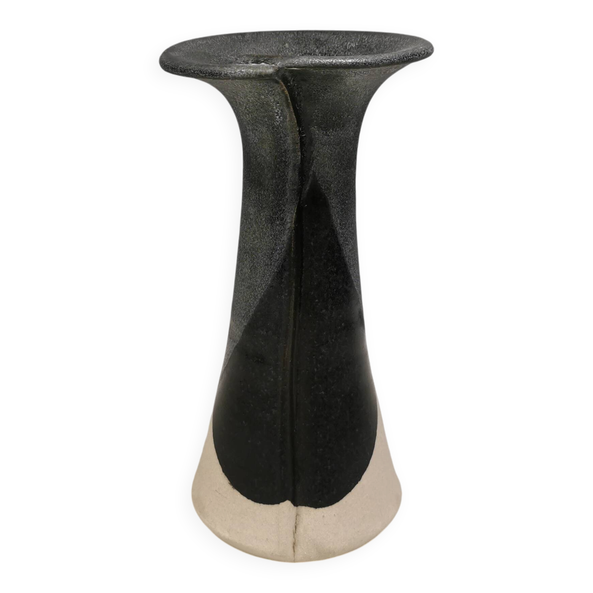 Beautiful ‘folded’ vase by Aage Würtz, Denmark, 1980s