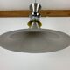 Scandinavian space age pendant lamp by Bent Nordsted for Lyskaer brushed steel 70s