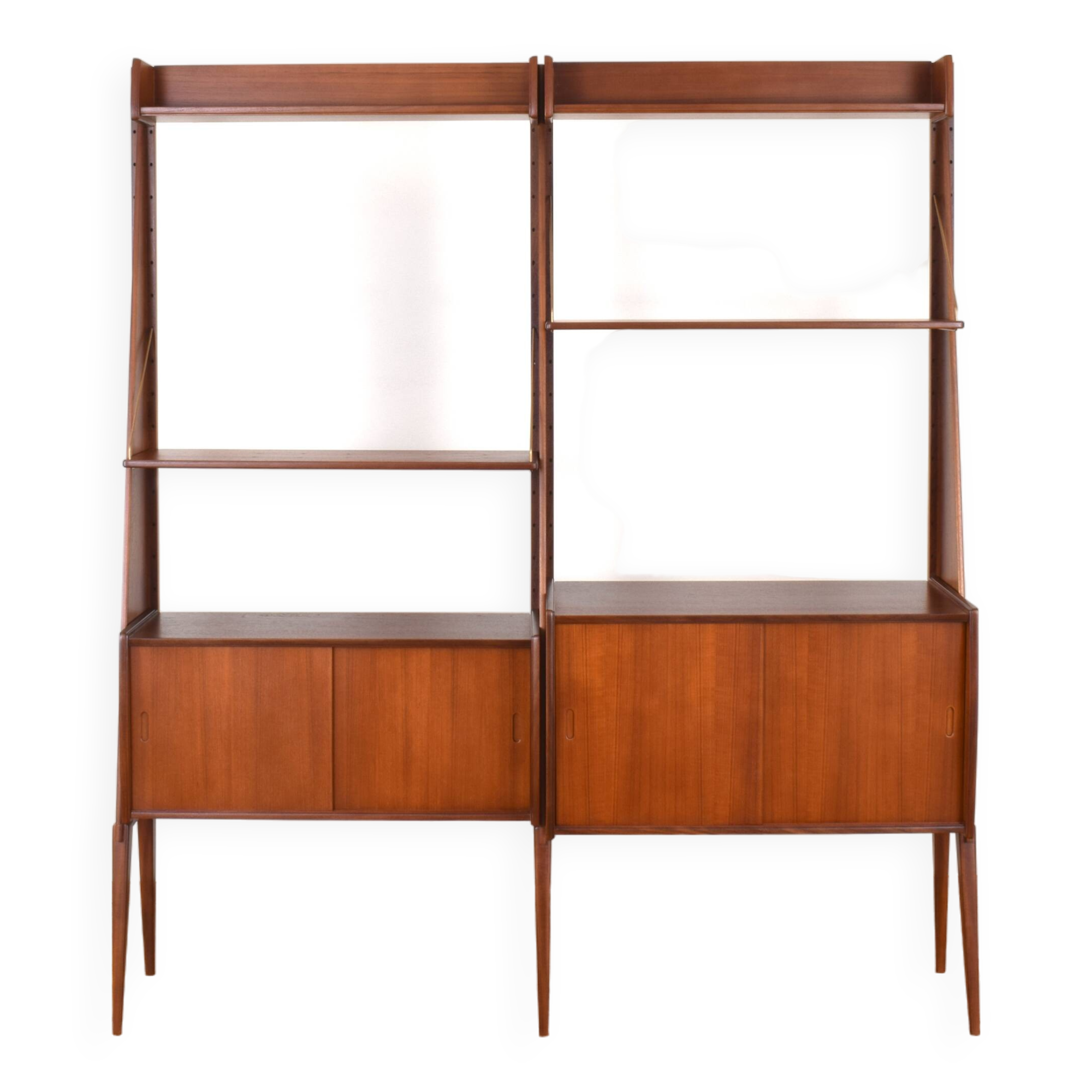 Mid-Century Teak Wall Unit „Panto” from Einar Raknes & Sønner Møbelfabrikk A/S, 1970s, Set of 2.