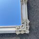 Large decorative mirror with a relief design of roses and flowers – Romantic style