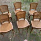 Lot de 6 chaises Louis Philippe cannées époque 19ème