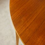 Scandinavian style teak table with butterfly extension