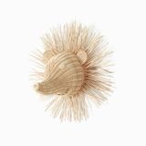 Rattan wall hedgehog head for children hedi