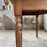 Walnut and marble bistro table 1890