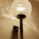 Pair Vintage Brutalist Bubble Glass Sconces