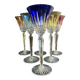 6 Wine Glasses – Double Crystal