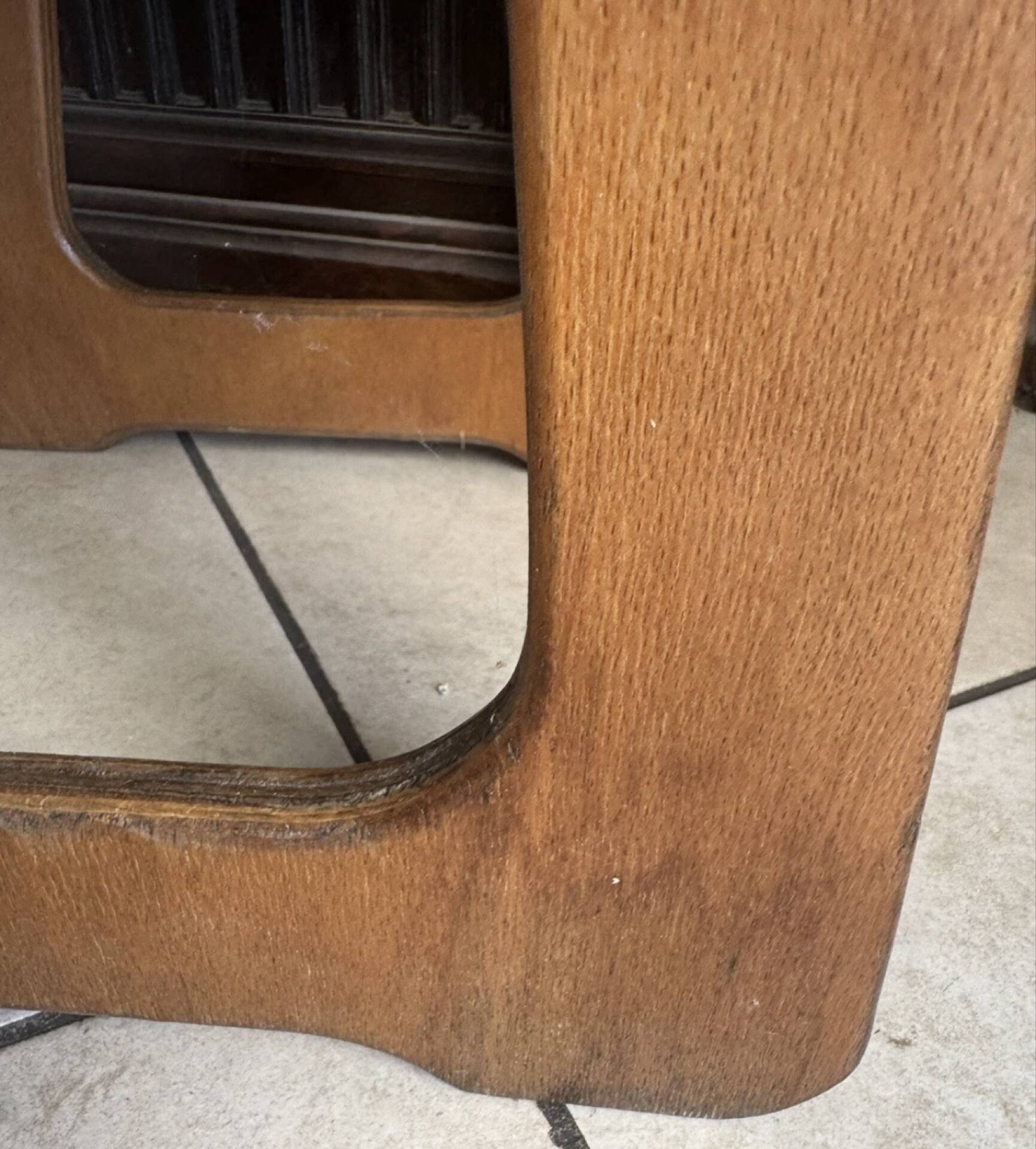 Vintage wooden children's sled chair – 60s/70s design furniture