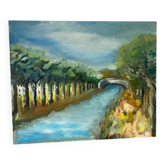 River landscape by Heigel