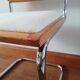 Chaise b32 Marcel Breuer en tissu bouclette fine