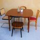 Scandinavian dining table extendable teak by Henry Walter Klein