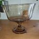 Large fruit bowl or amber blown glass sangria – 1950s/60s