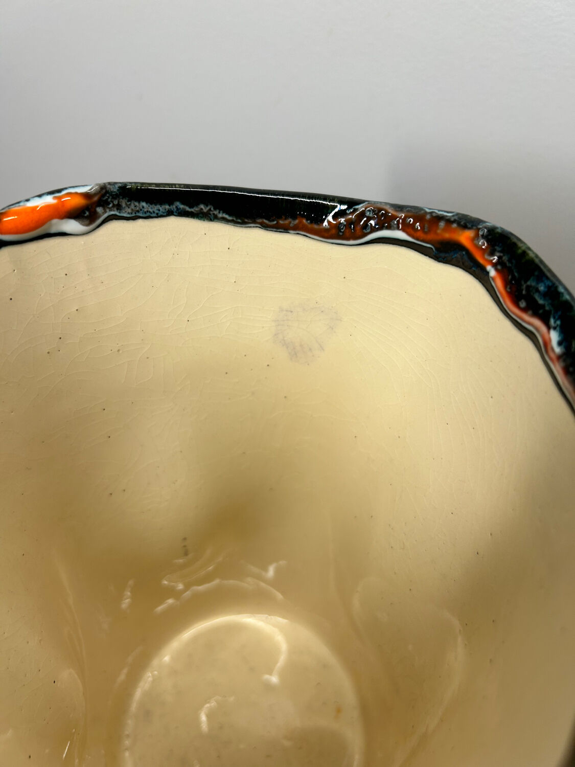 Vallauris ceramic lava vase from the 60s