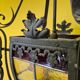 Antique french gothic style hanging lantern, from around 1900.