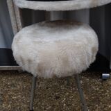 hairdresser rug vintage felt cylindrical