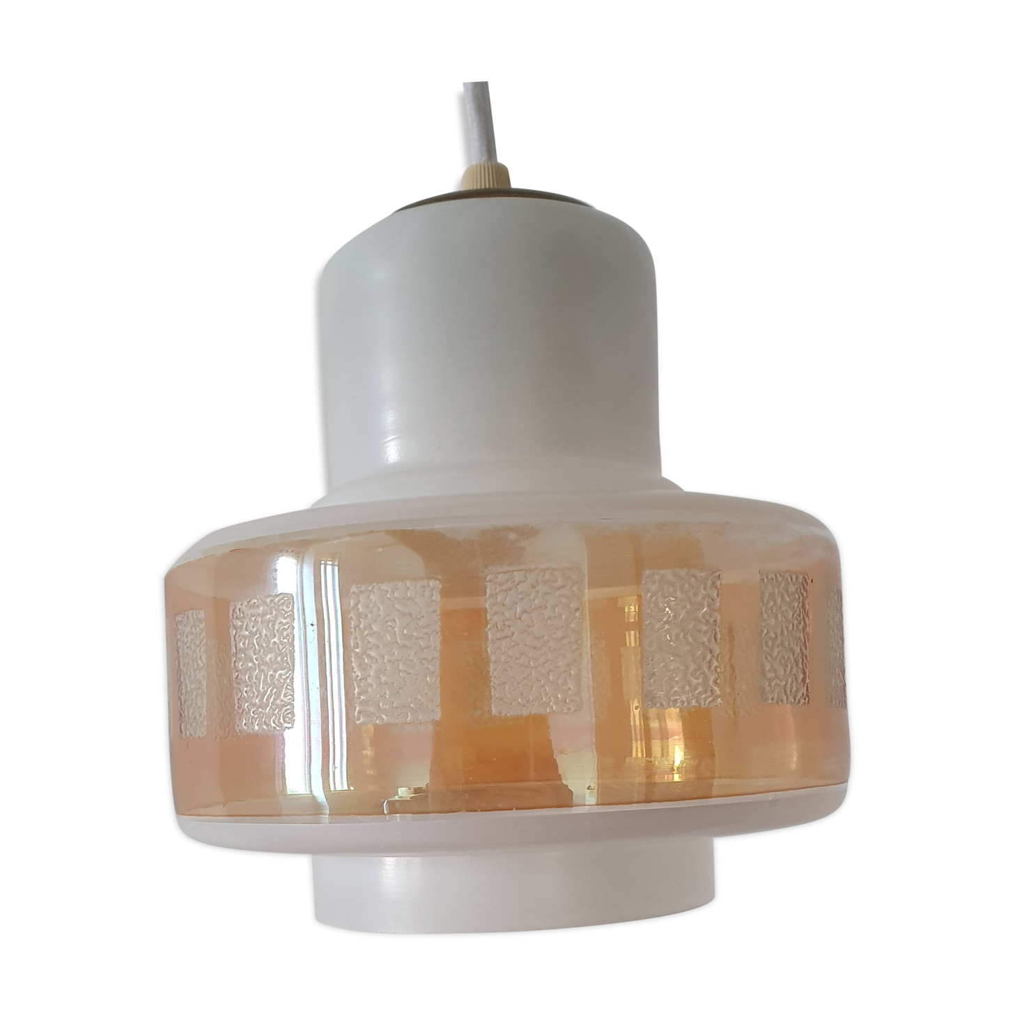 Opaline ceiling lamp 50/60s