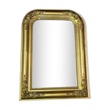 Small mirror of fireplace stucco gilded wood XIX eme 40x55cm