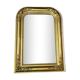 Miroir de cheminée stuc bois dore XIX eme 40x55cm