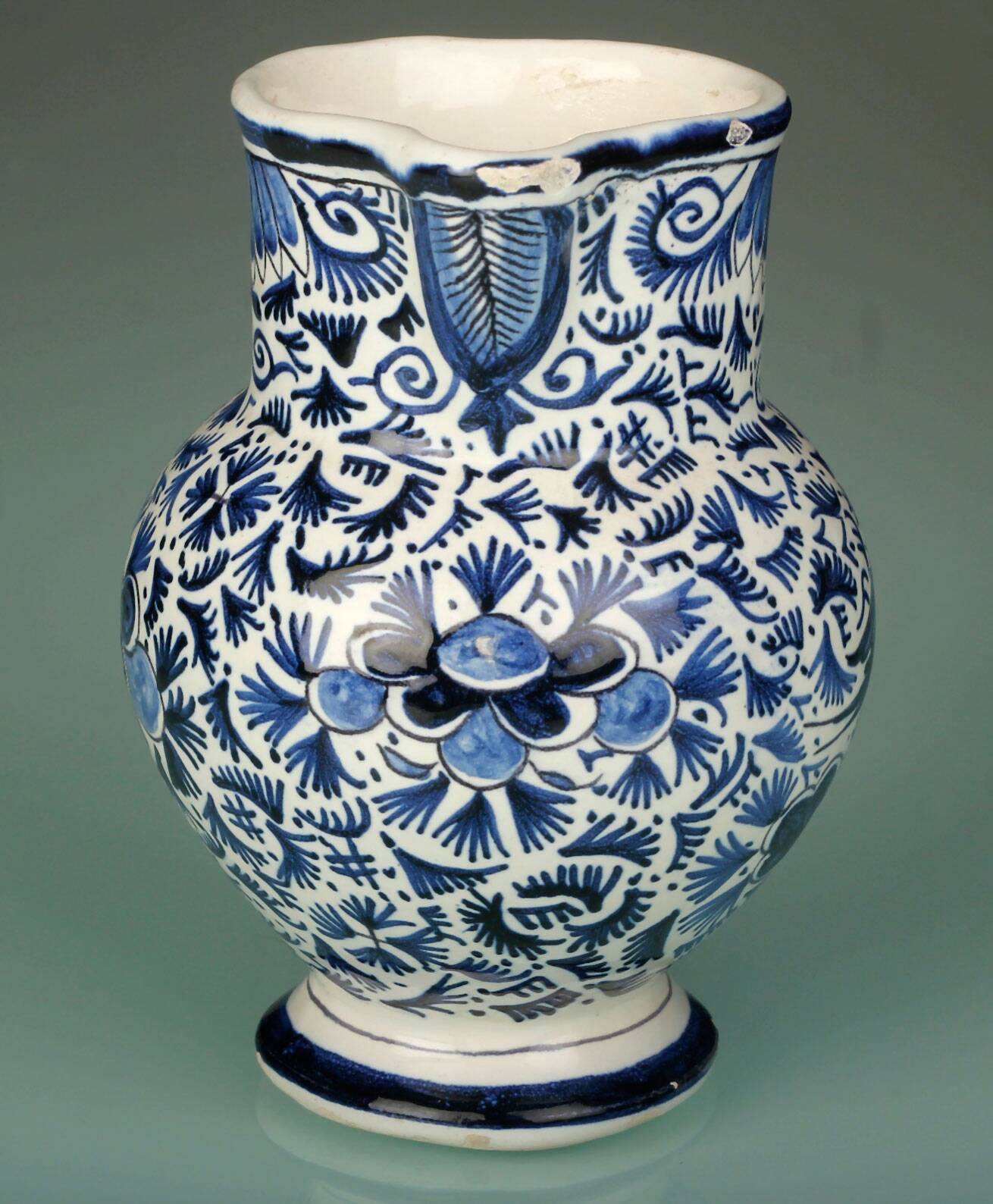 Petit pichet faîence 18e Siècle Delft, Pieter Adriaen Pynacker