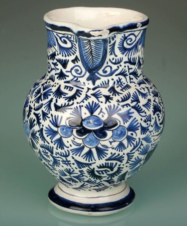 Petit pichet faîence 18e Siècle Delft, Pieter Adriaen Pynacker