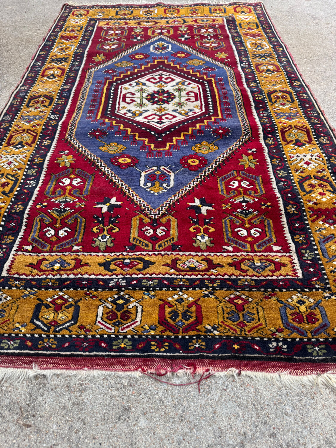 Antique Turkish Yahyali Carpet