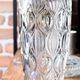 Vintage Clear Heavy Glass Vase by Rudolfova Huť / Czech Republic / 1960s