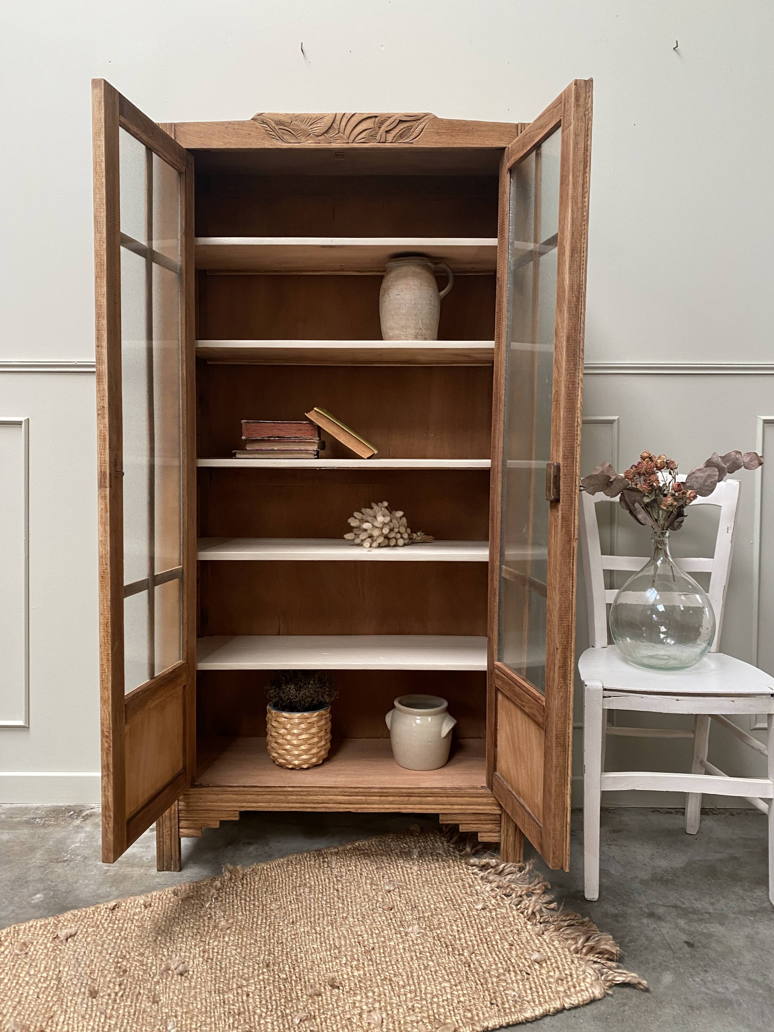 Armoire parisienne Art déco vitrée