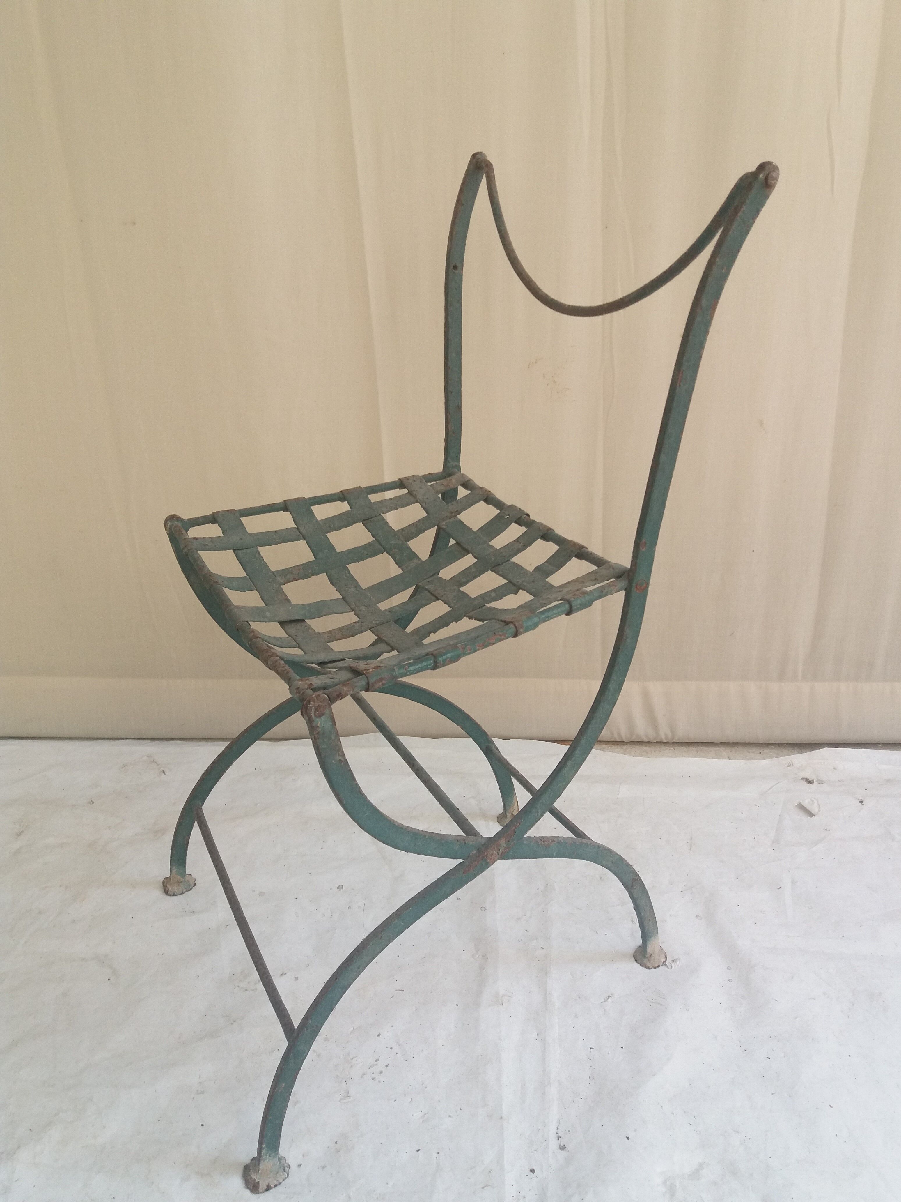 Old square chair