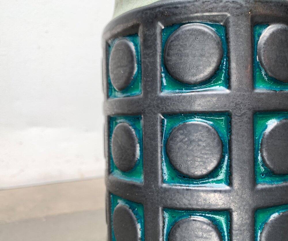 Mid-Century West German Pottery WGP Floor Vase from Scheurich, 1960s