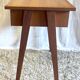 Bureau en chêne pieds compas, années 50-60