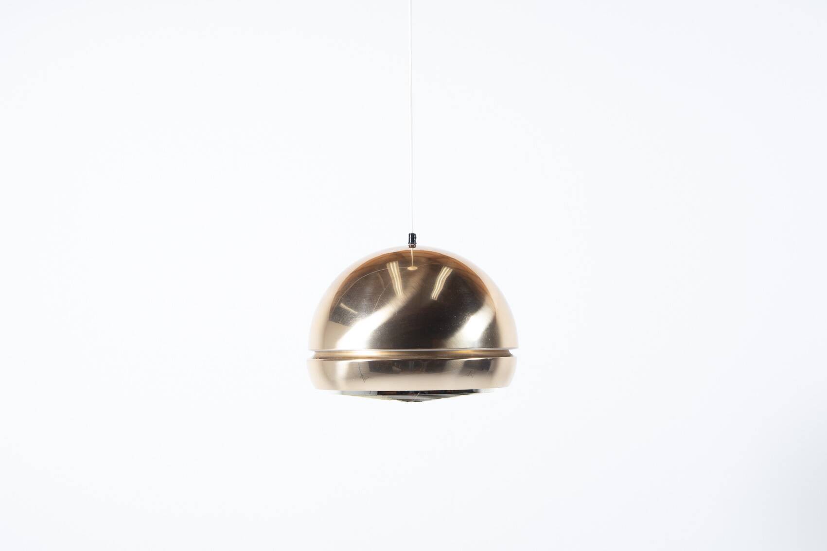 Mid- Century golden pendant lamp, Sweden