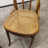 Pair of chairs bistrot Thonet Austria 1900 canning stamped