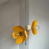 Pop chandelier with 3 lamps, Space Âge design 1970