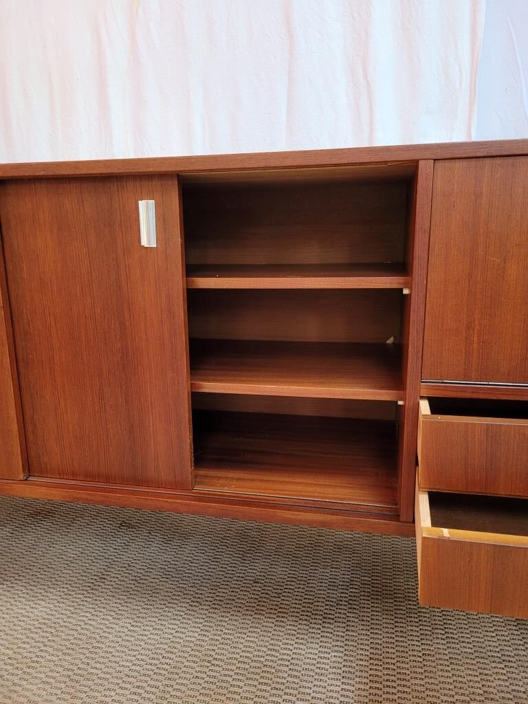 Sideboard 70s plated teak.