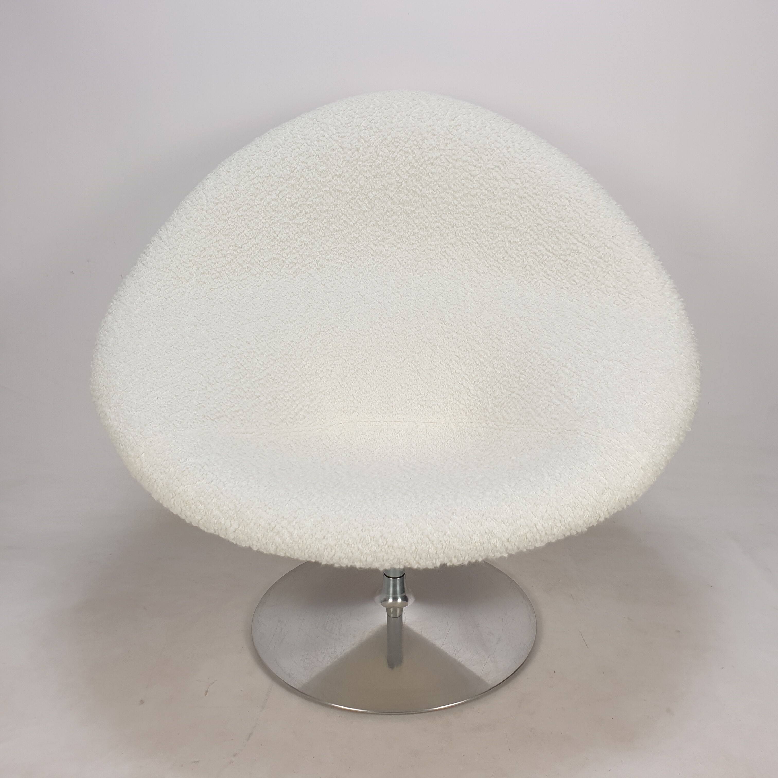 Fauteuil Big Globe avec pouf de Pierre Paulin pour Artifort, années 1980