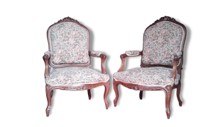 Paire de fauteuils Régence XIXème