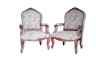 Pair chairs Regency XIX