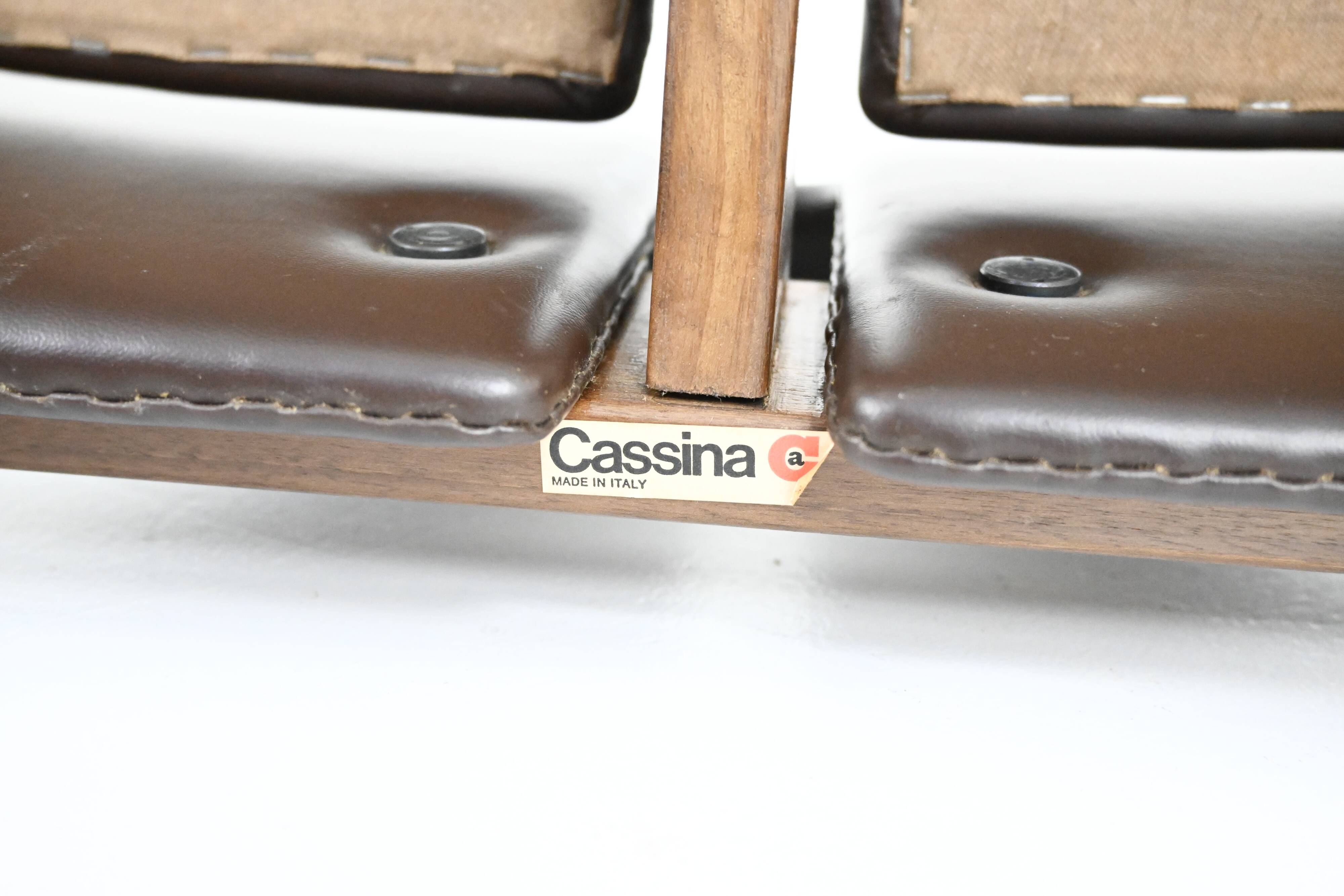 Set of 2 model 925 lounge chairs by Afra & Tobia Scarpa for Cass