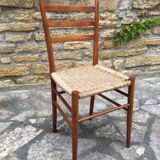Italian chair in rope and wood