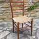 Italian chair in rope and wood