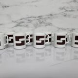 Set of 10 Georges Boyer Limoges cups