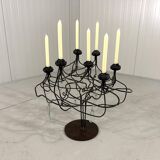 Large brutalist candalabra candle holder 1980’s